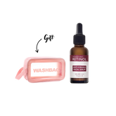 Retinol - Rosehip Geranium Facial Serum + Gift Washbag Pink | MazenOnline